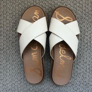 Sam Edelman Platform Sandals in Cream